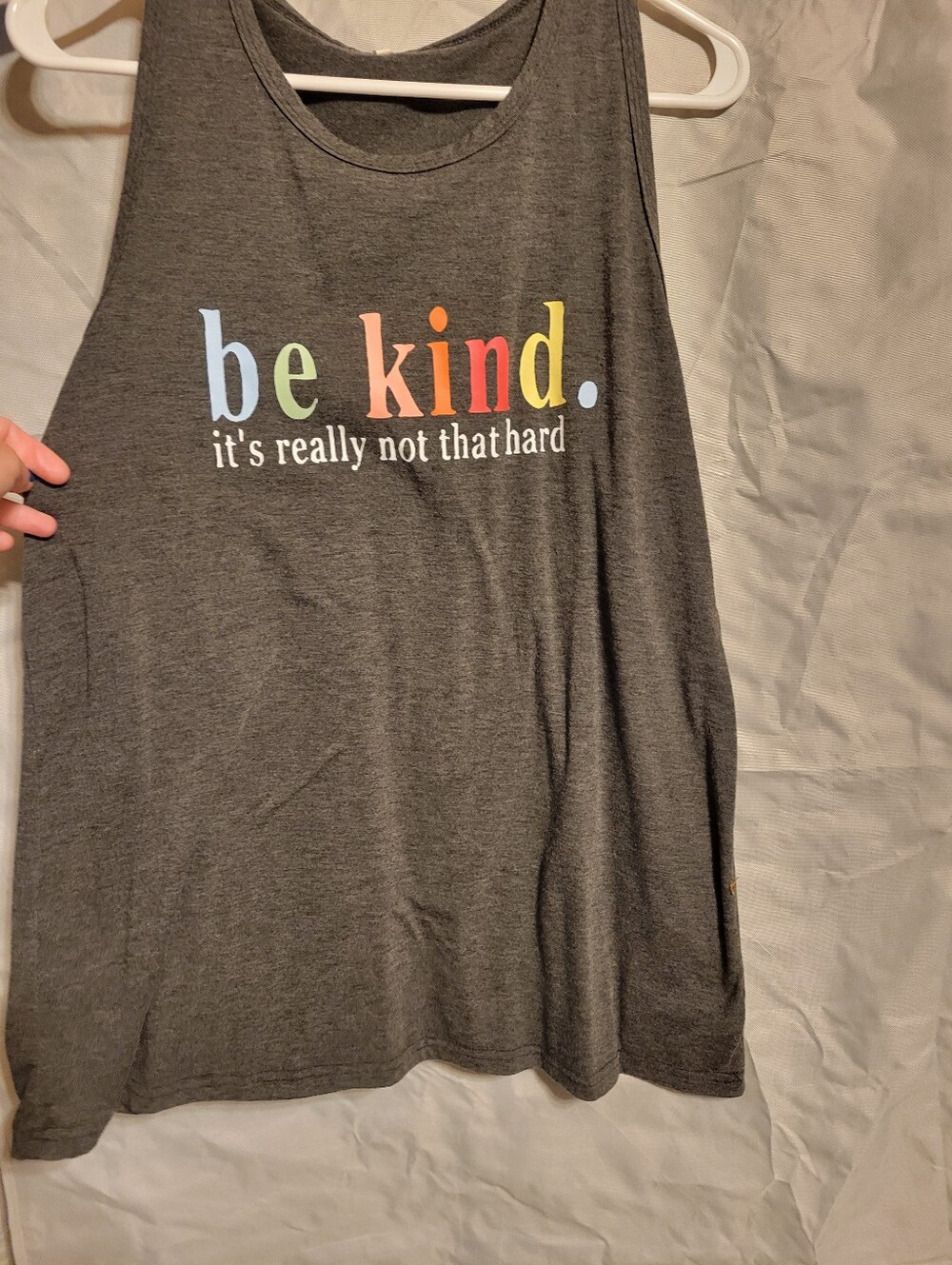 Charcoal 'Be Kind' Graphic Tank Top